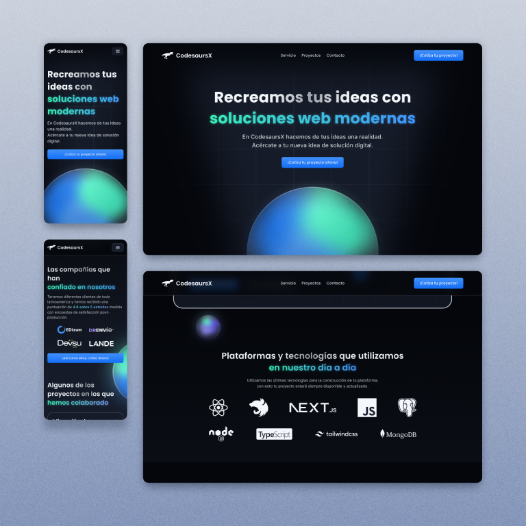 Rediseño de Landing Page y Presencial Online para CodersaursX