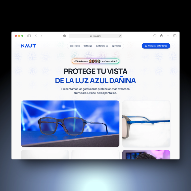 Rediseño de Landing Page y Presencial Online para NAUT